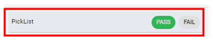 Pass_Fail Data Type field.