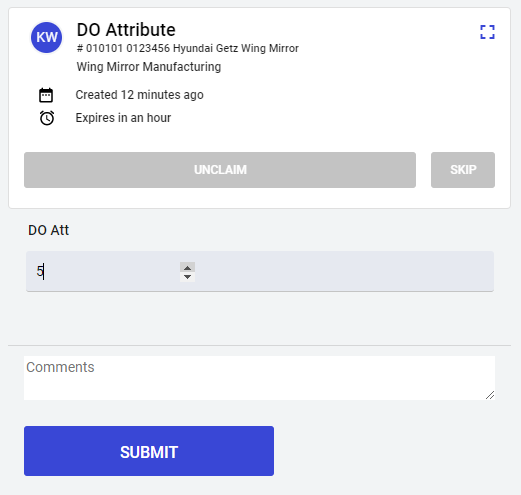 Update Order Attribute Data Type field.