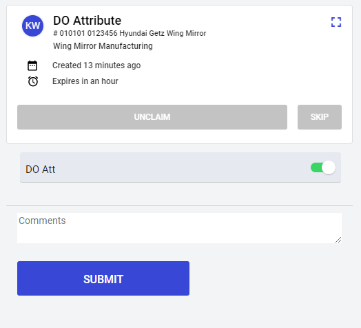 Update Order Attribute Data Type field.